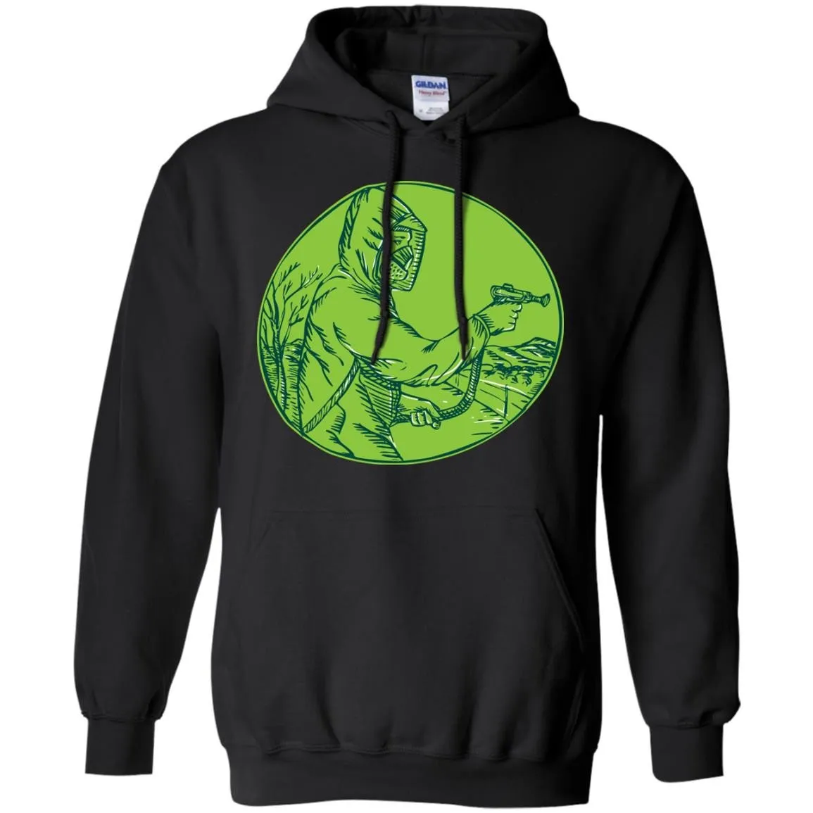 Herbicide Pesticide Control Exterminator Spraying Etching T-Shirt