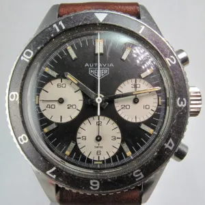 HEUER 1960S VINTAGE AUTAVIA CHRONOGRAPH RARE HOUR BEZEL REF 2446
