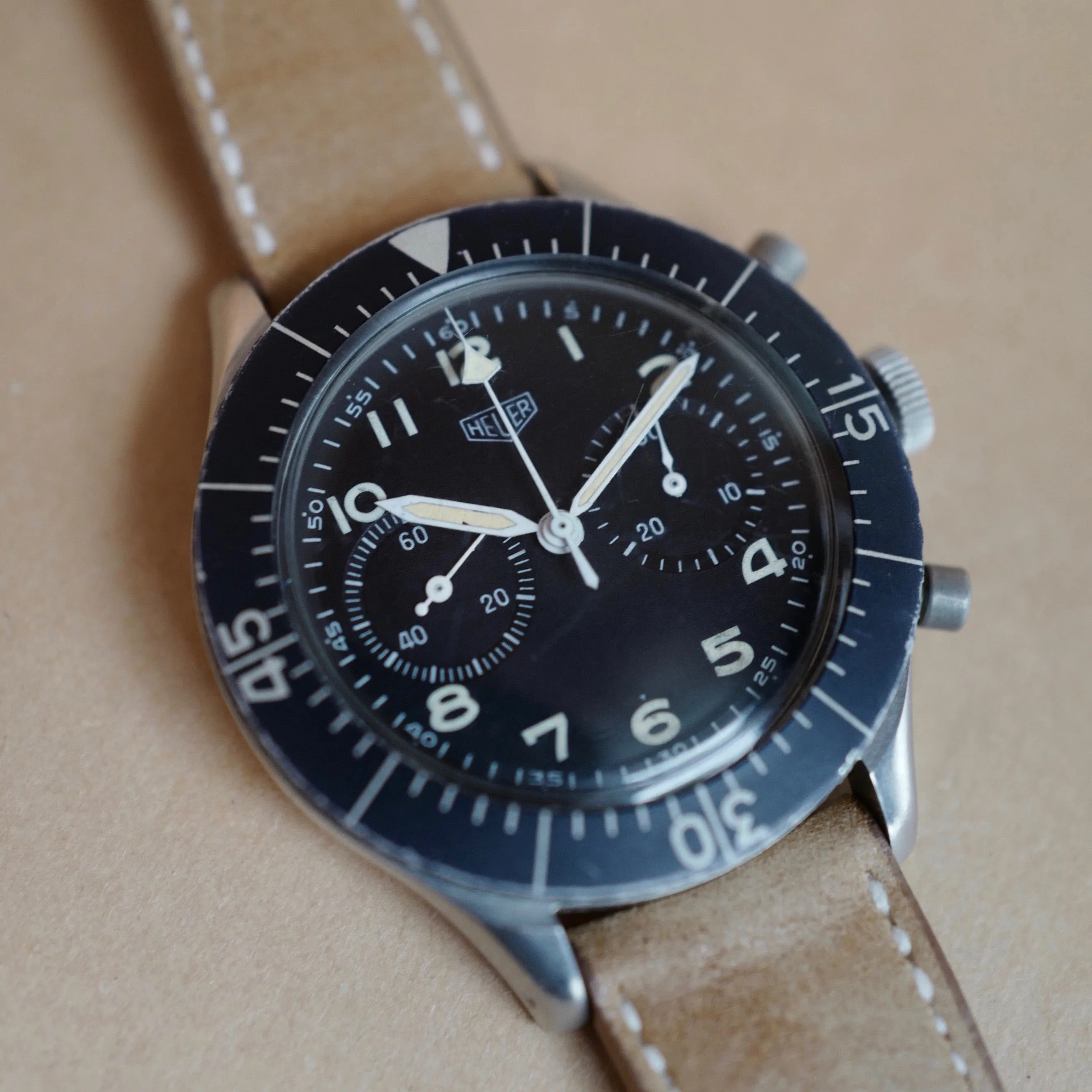 Heuer Bundeswehr Military Chronograph Watch Ref. 1550
