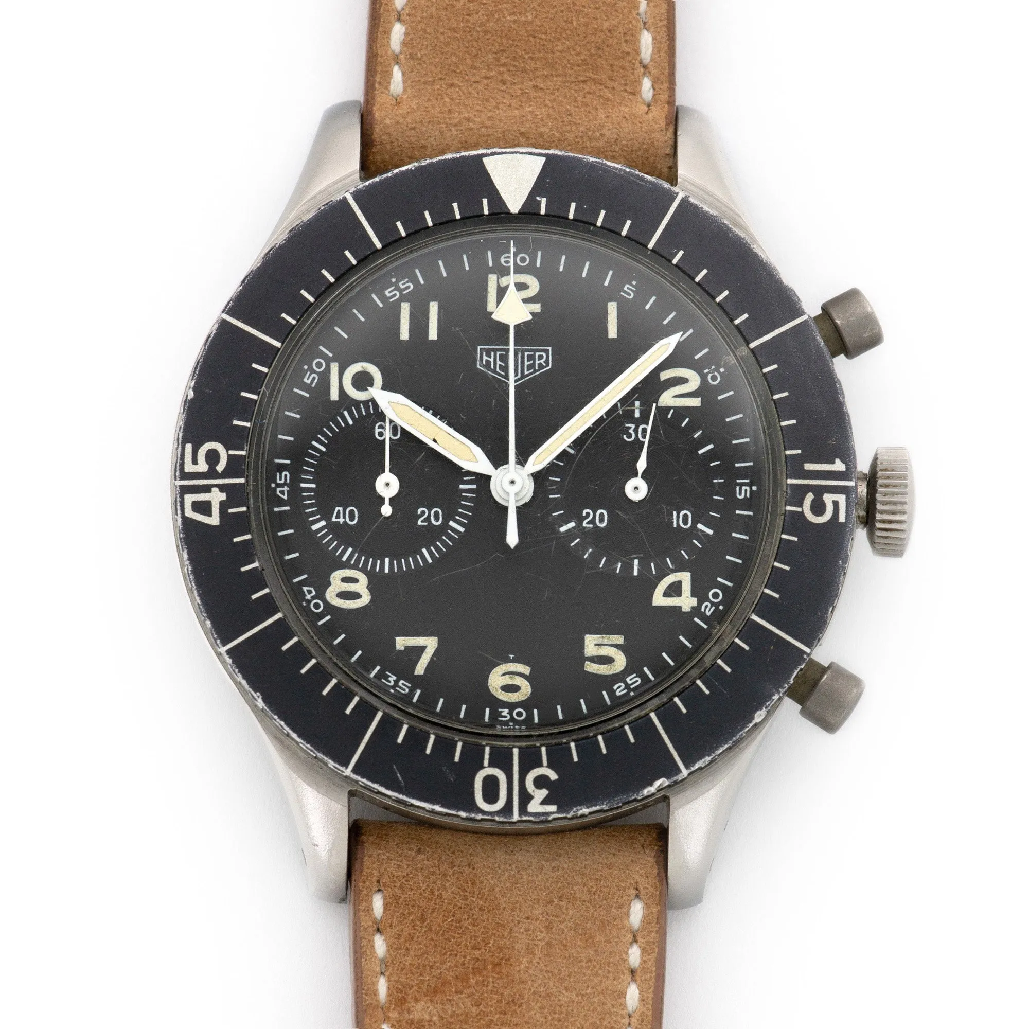 Heuer Bundeswehr Military Chronograph Watch Ref. 1550