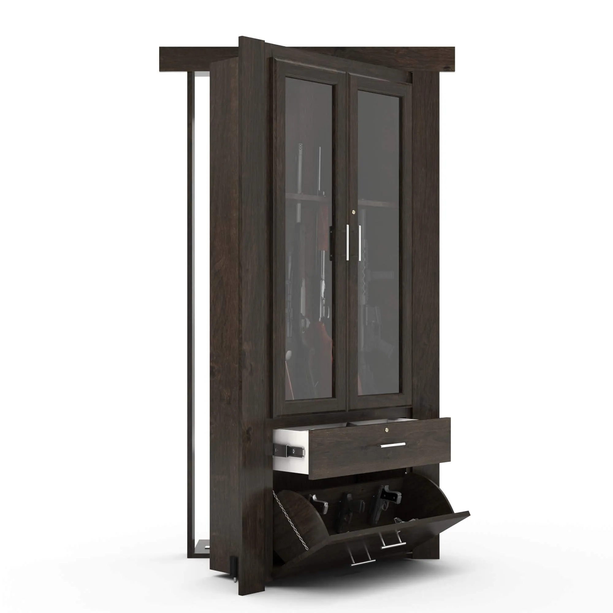 Hidden Gun Cabinet Door