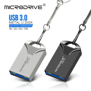 High-Speed USB 3.0 Metal Flash Drive - Waterproof, Various Capacities