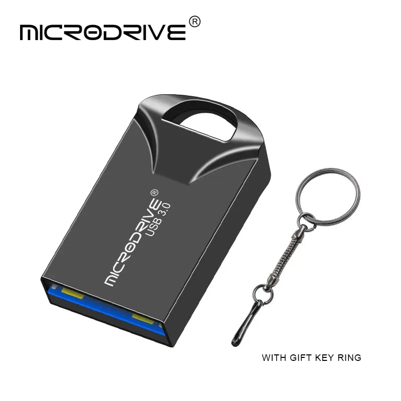 High-Speed USB 3.0 Metal Flash Drive - Waterproof, Various Capacities