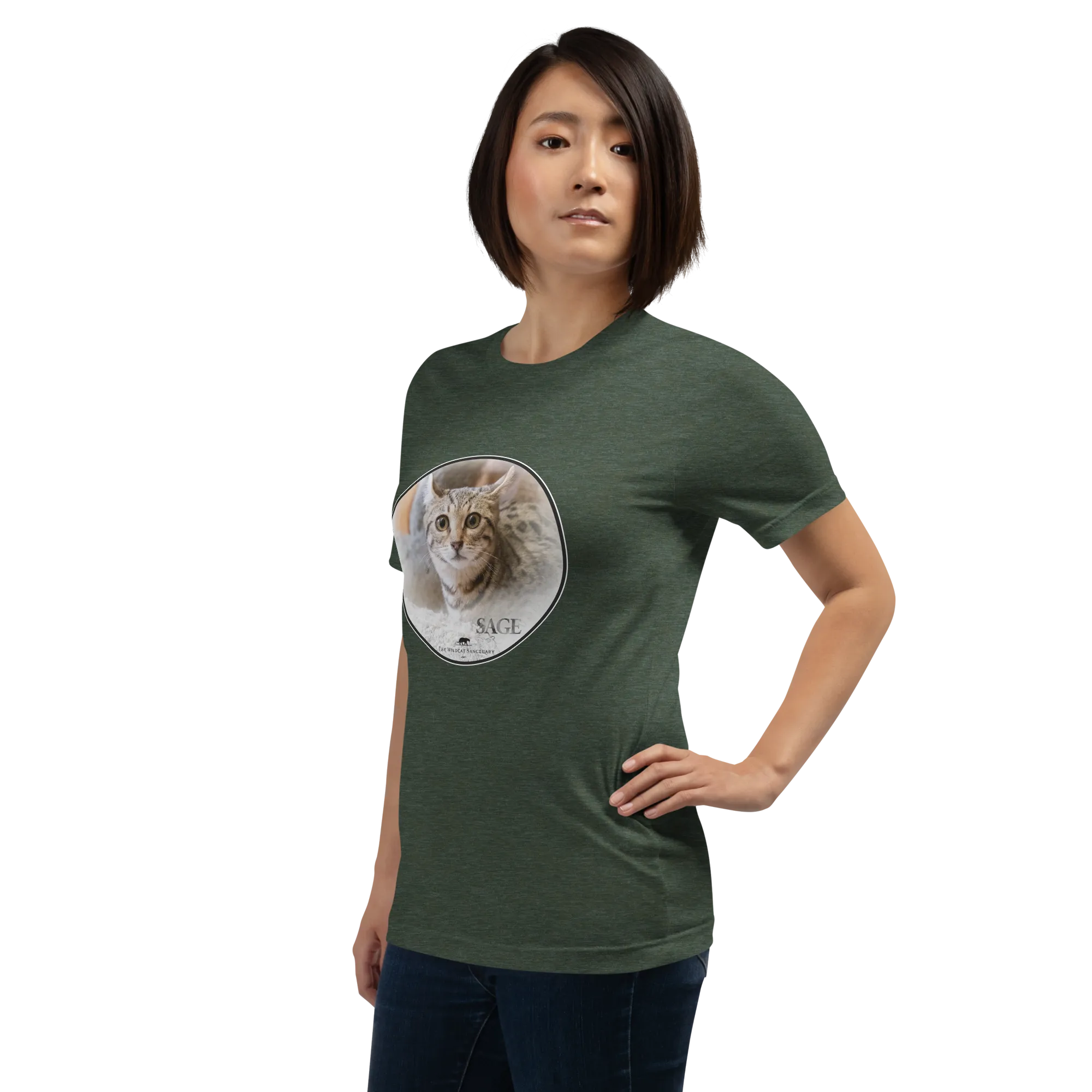 Highlander Lynx Hybrid Sage Unisex t-shirt