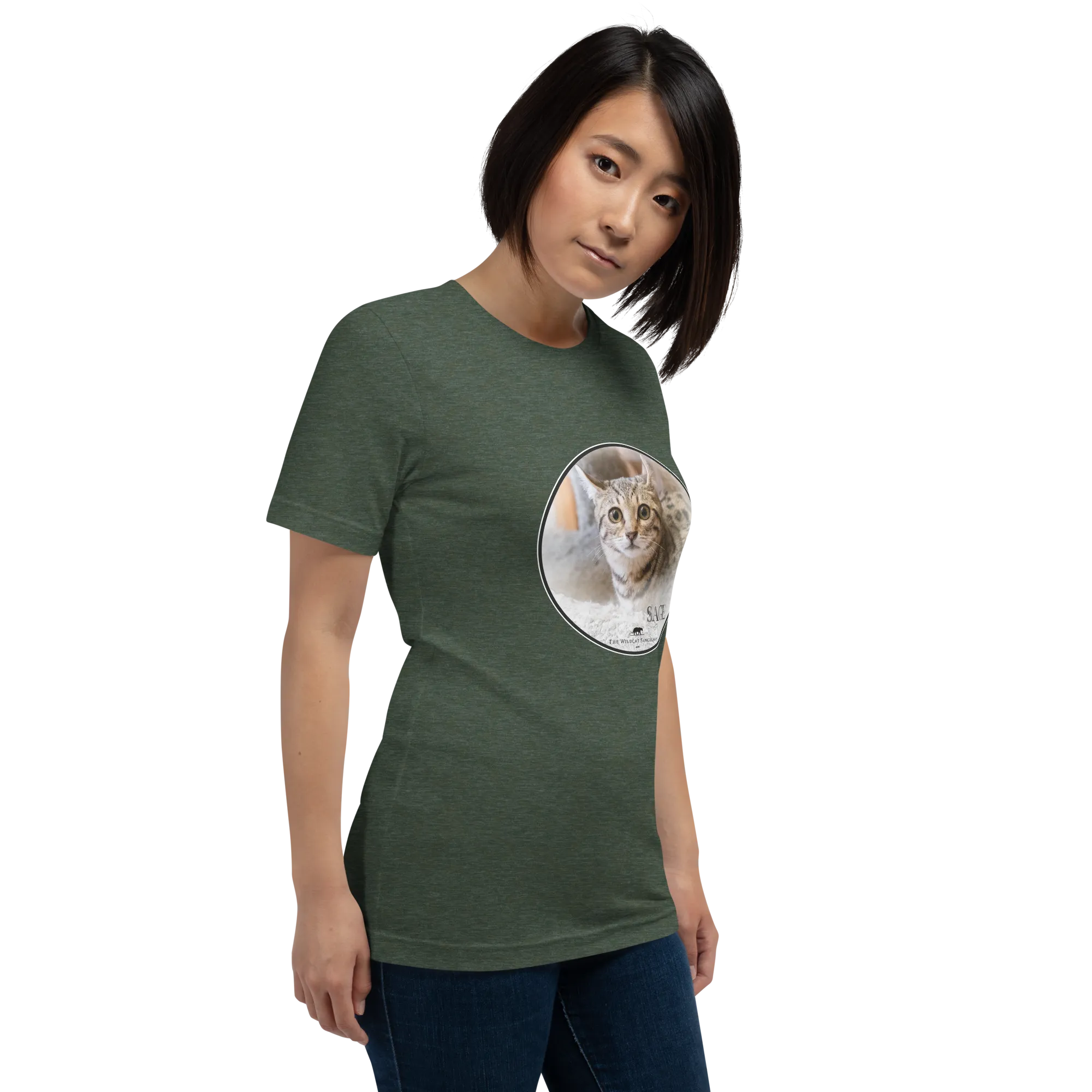 Highlander Lynx Hybrid Sage Unisex t-shirt