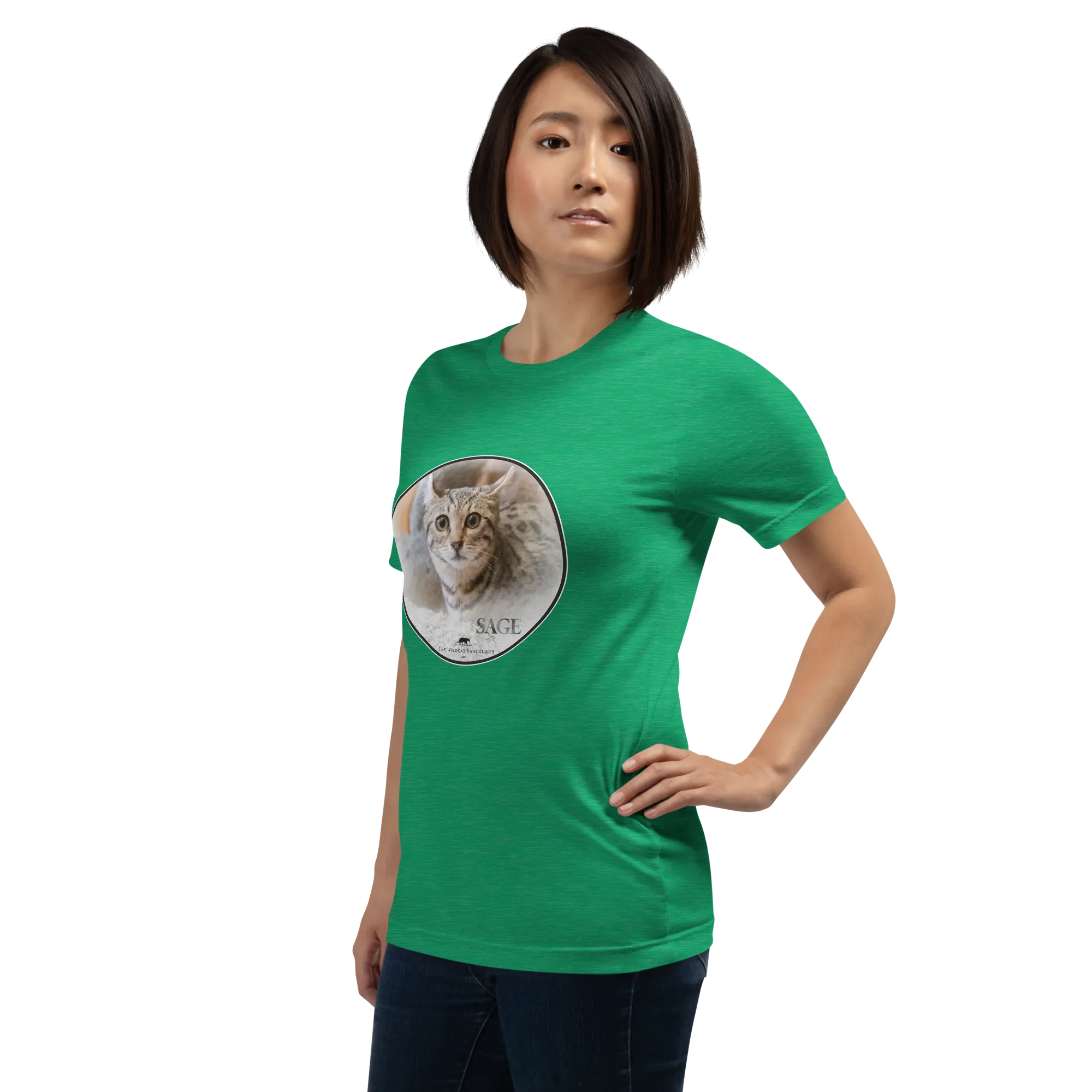 Highlander Lynx Hybrid Sage Unisex t-shirt