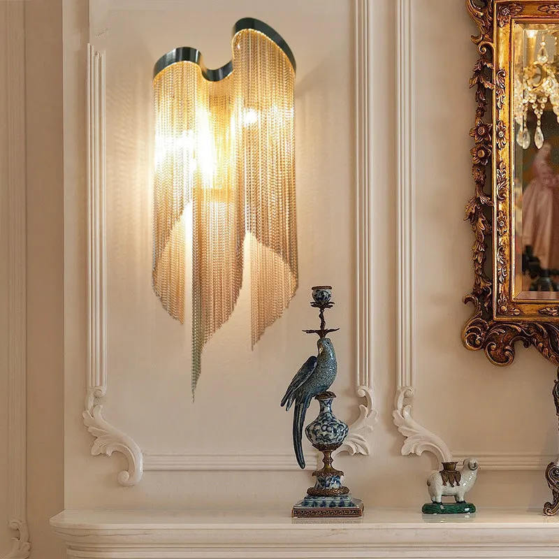 HN Chain Fringe Wall Lamp