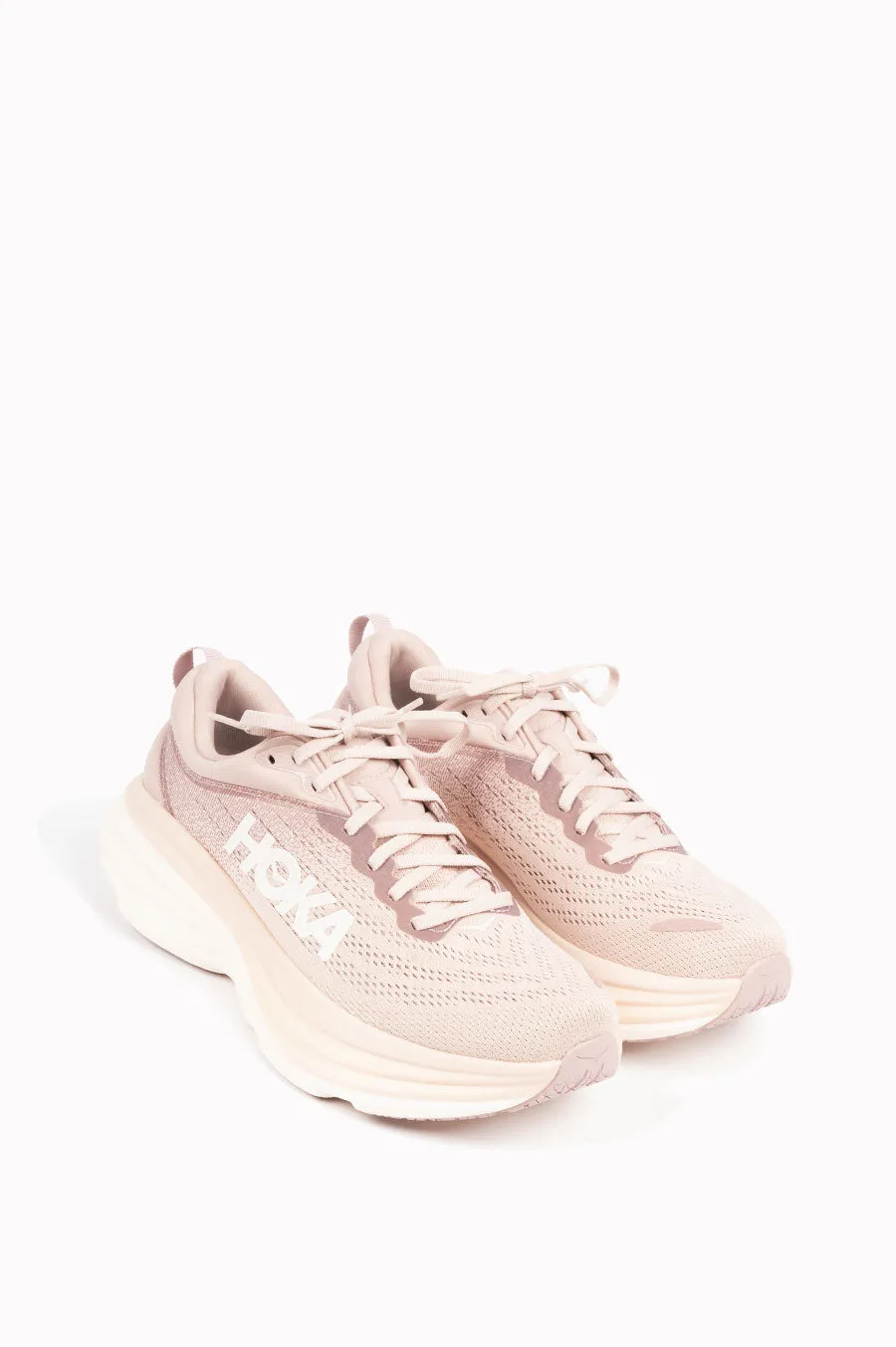 HOKA BONDI 8 W PALE MAUVE PEACH WHIP