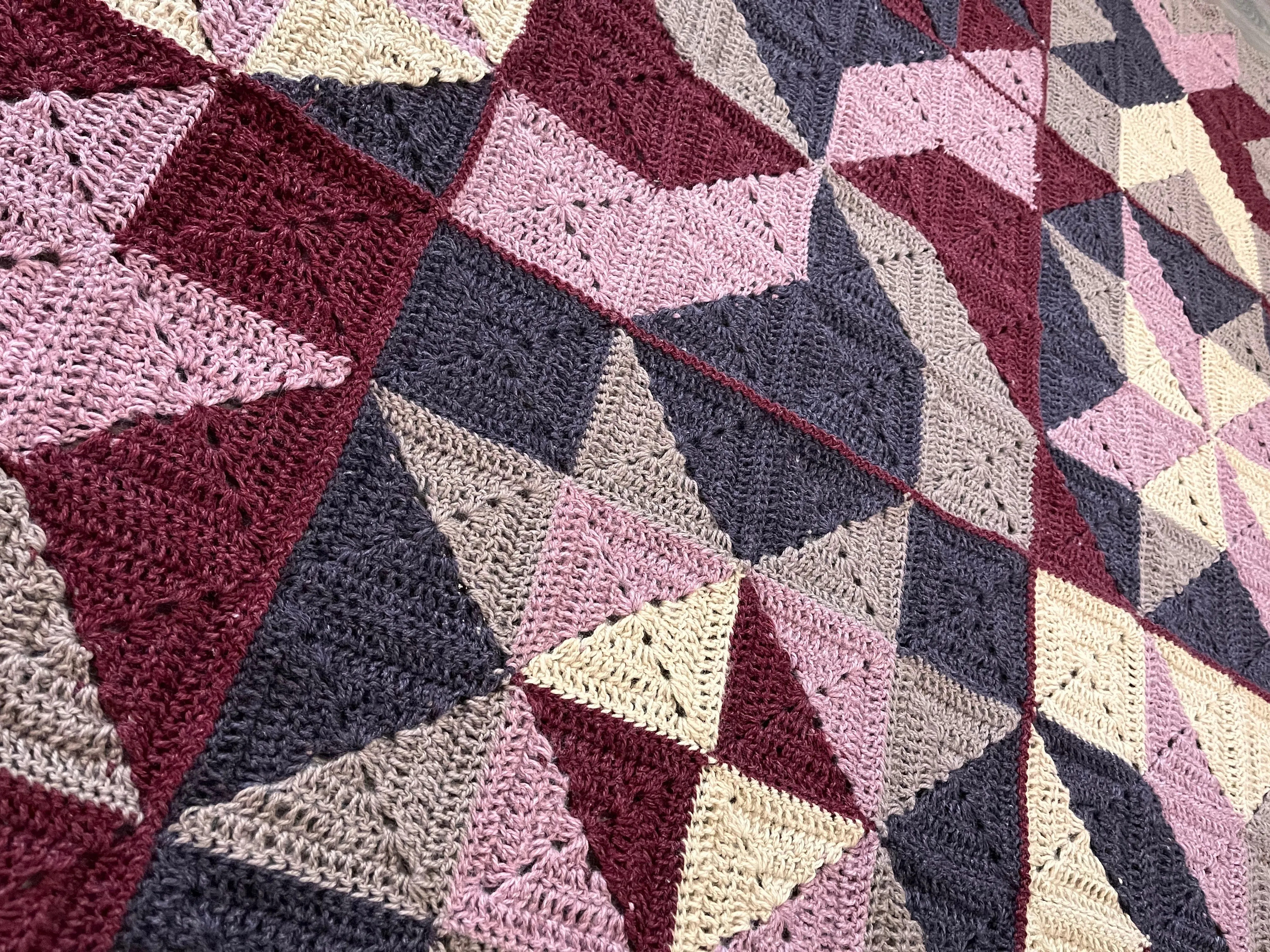Homestyle Patchwork Crochet Blanket Pattern