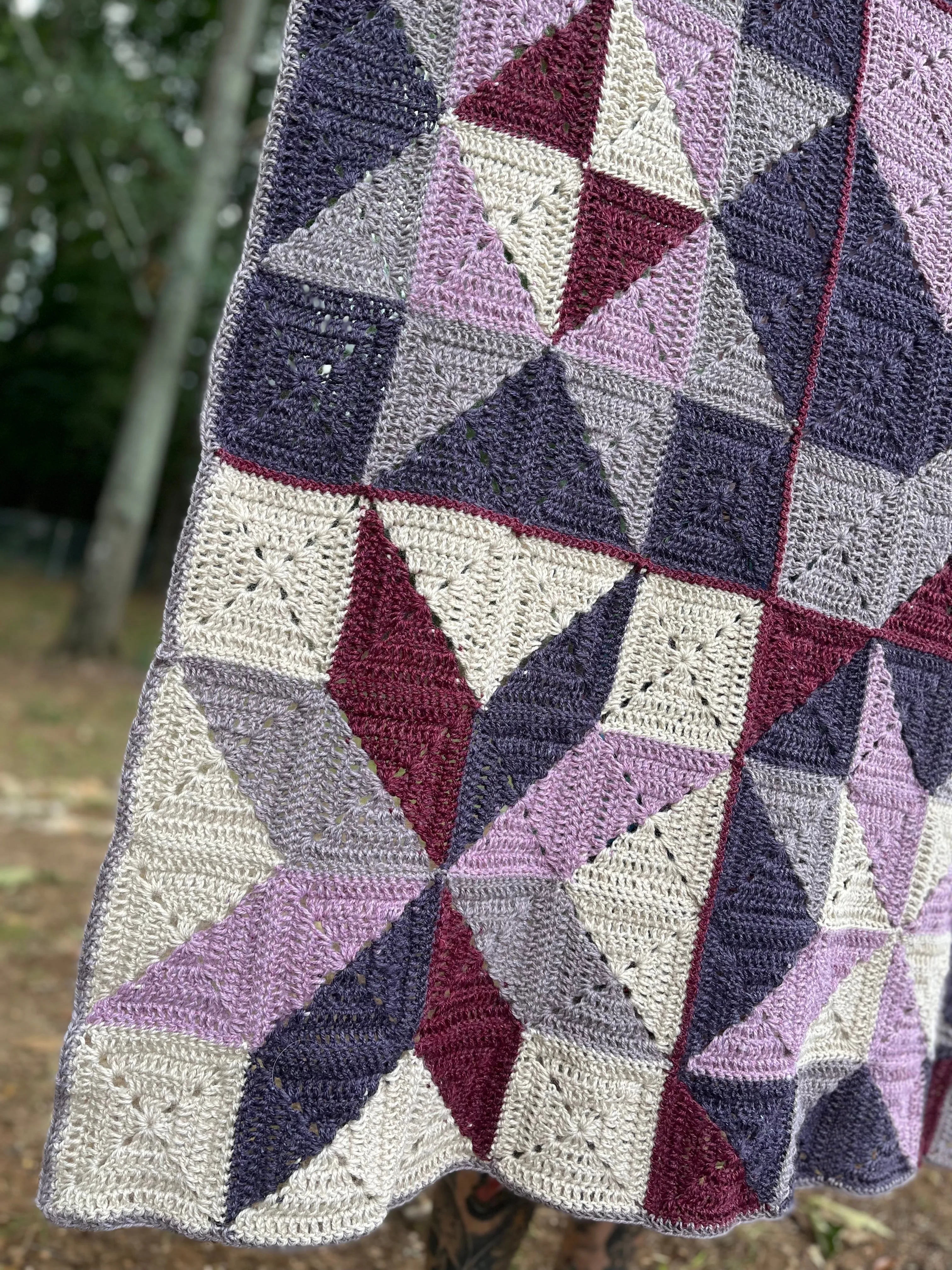 Homestyle Patchwork Crochet Blanket Pattern