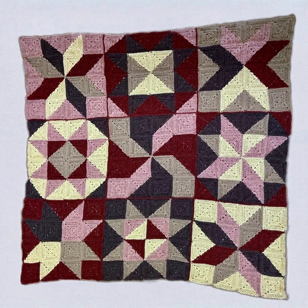 Homestyle Patchwork Crochet Blanket Pattern