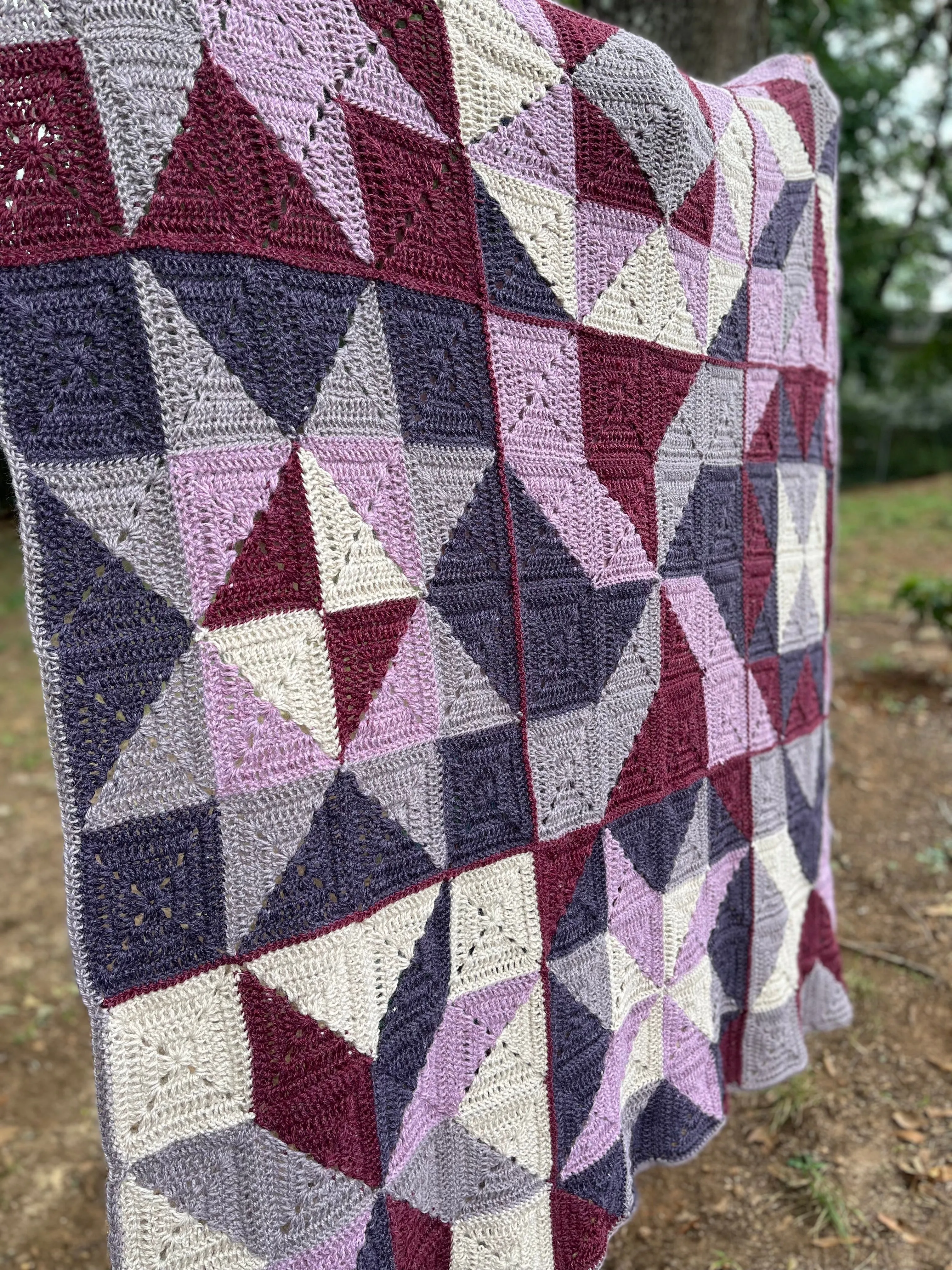 Homestyle Patchwork Crochet Blanket Pattern