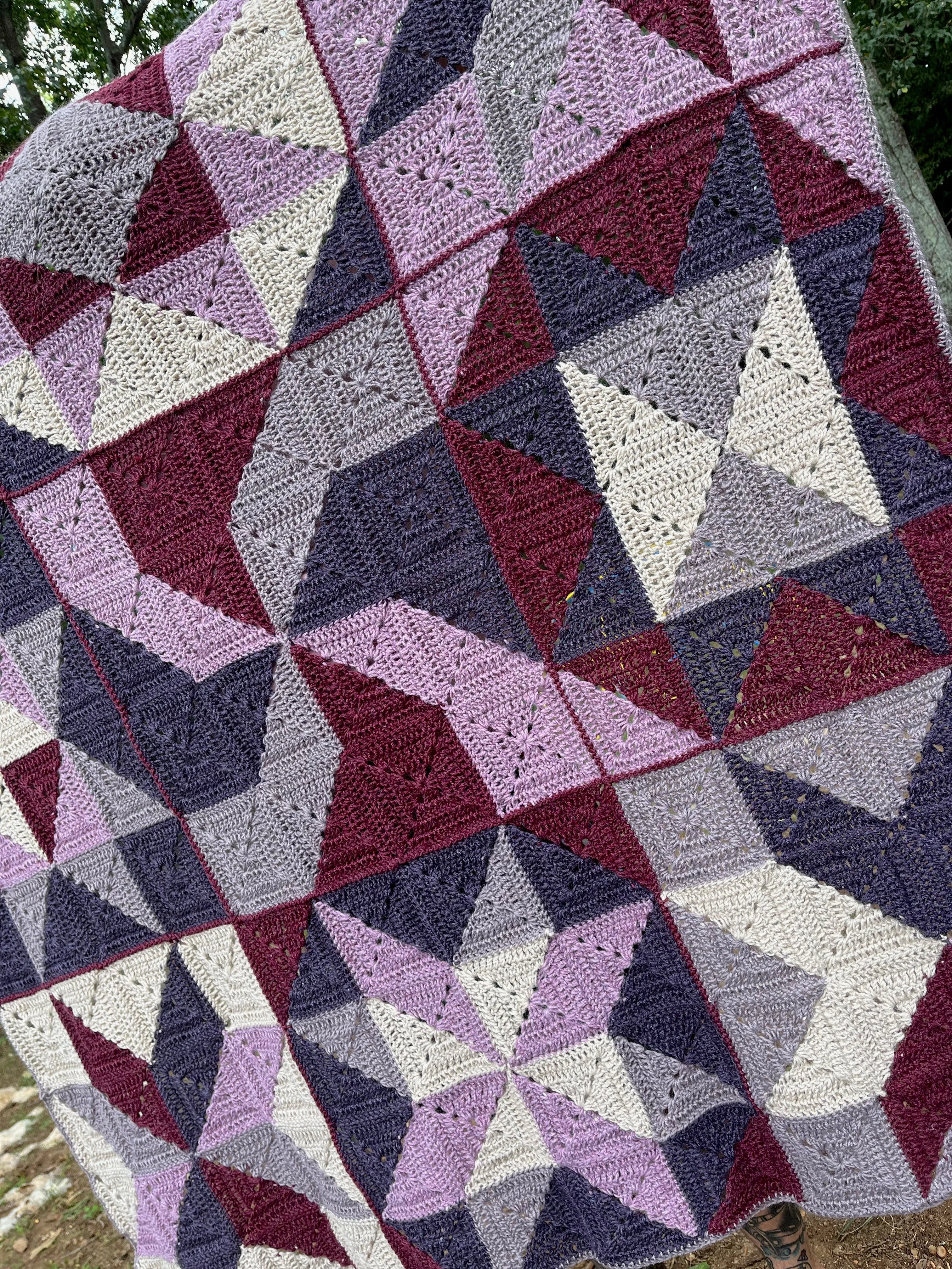 Homestyle Patchwork Crochet Blanket Pattern