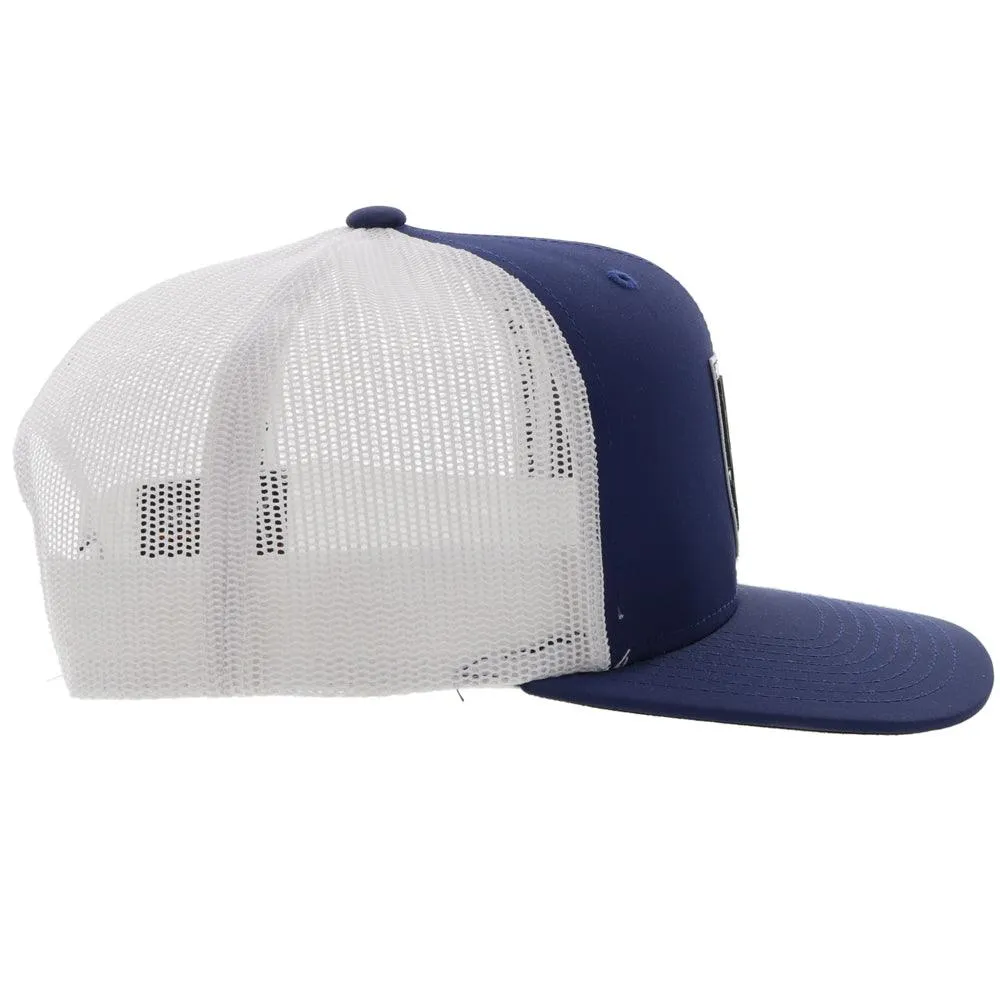 Hooey Bronx Navy/White Snapback Trucker Hat - 2203T-NVWH
