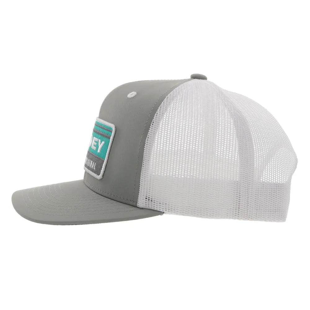 Hooey Horizon Grey/White Trucker Snapback Hat - 2235T-GYWH
