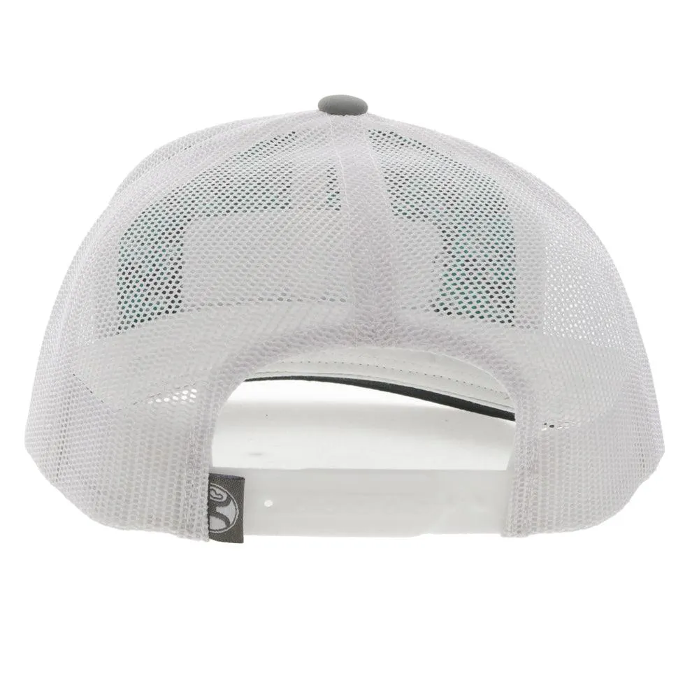 Hooey Horizon Grey/White Trucker Snapback Hat - 2235T-GYWH