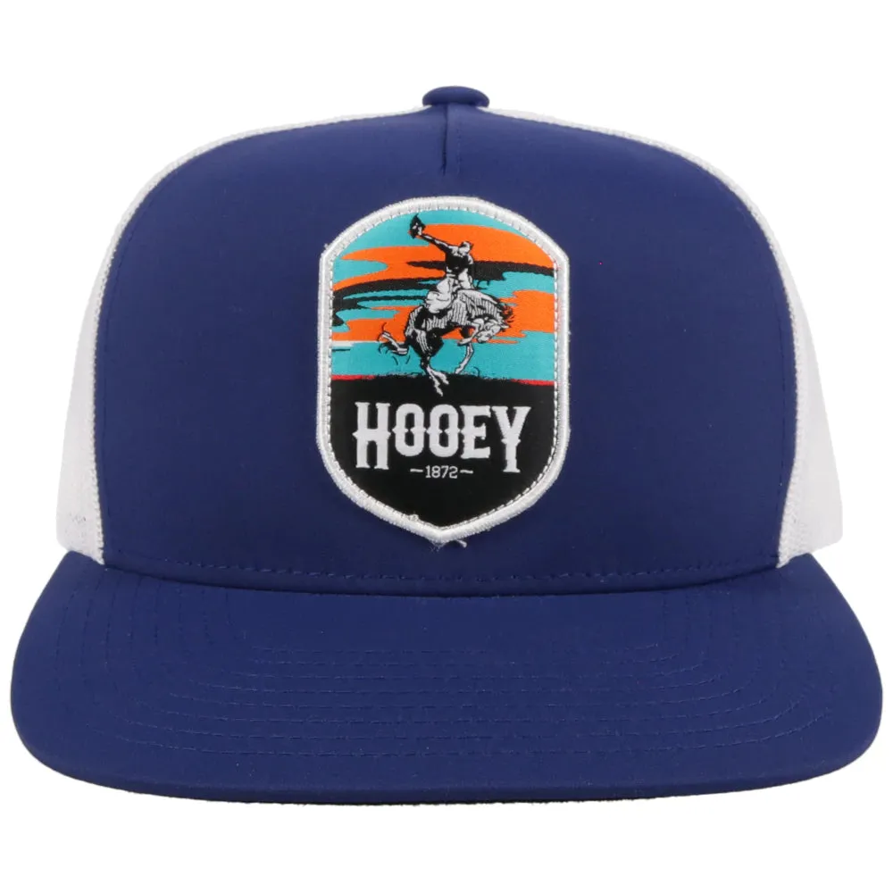 Hooey "Cheyenne" Navy & White Youth Snapback Hat - 2144T-NVWH-Y