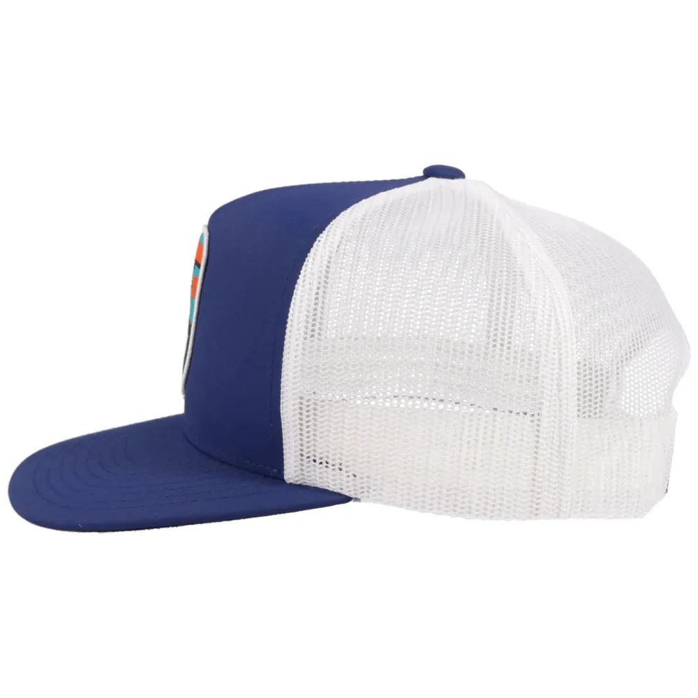 Hooey "Cheyenne" Navy & White Youth Snapback Hat - 2144T-NVWH-Y