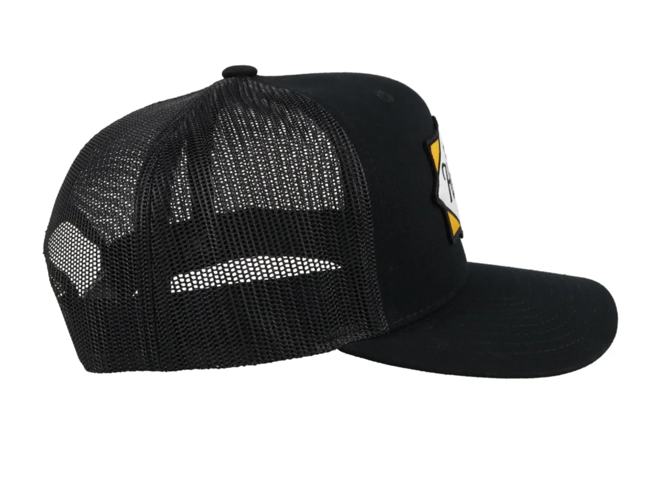 Hooey "DIAMOND" Black Snapback Trucker Hat - 2022T-BK Western Original