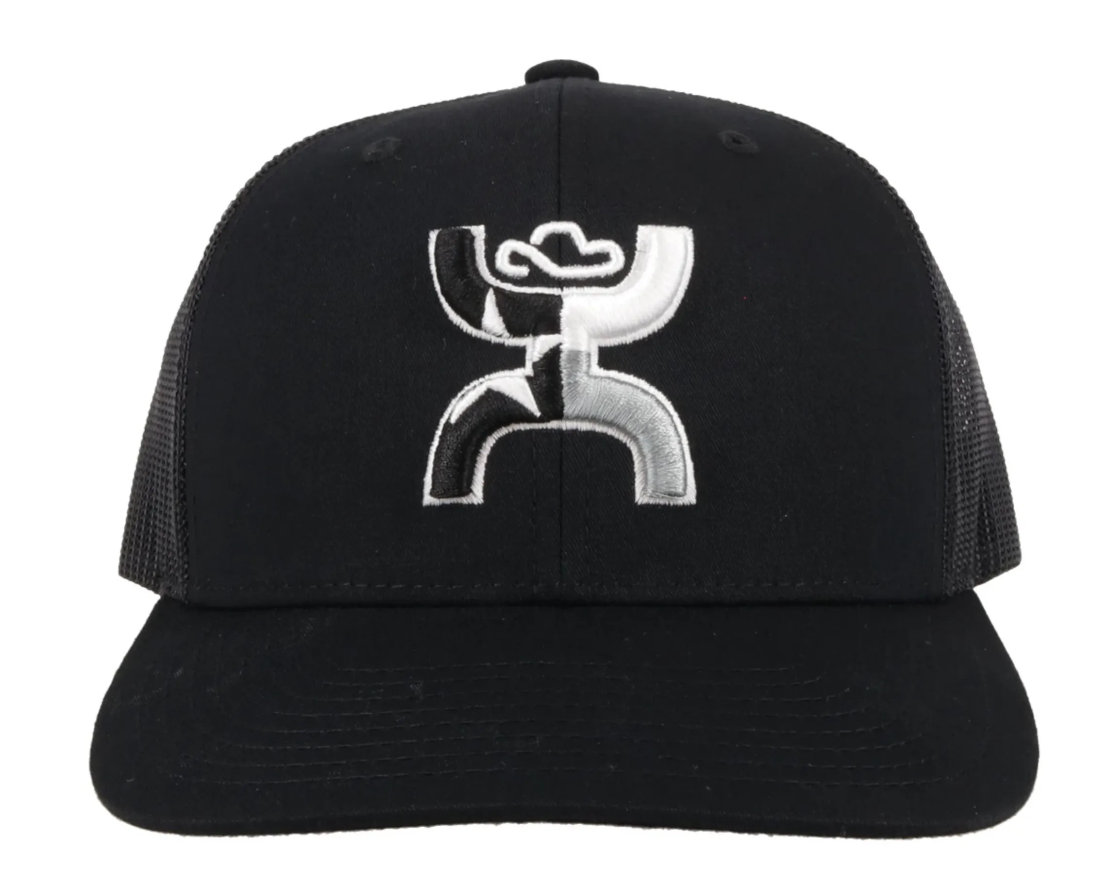 Hooey "Texican" Black Snapback Trucker Hat With Texas Flag - 2120T-BK