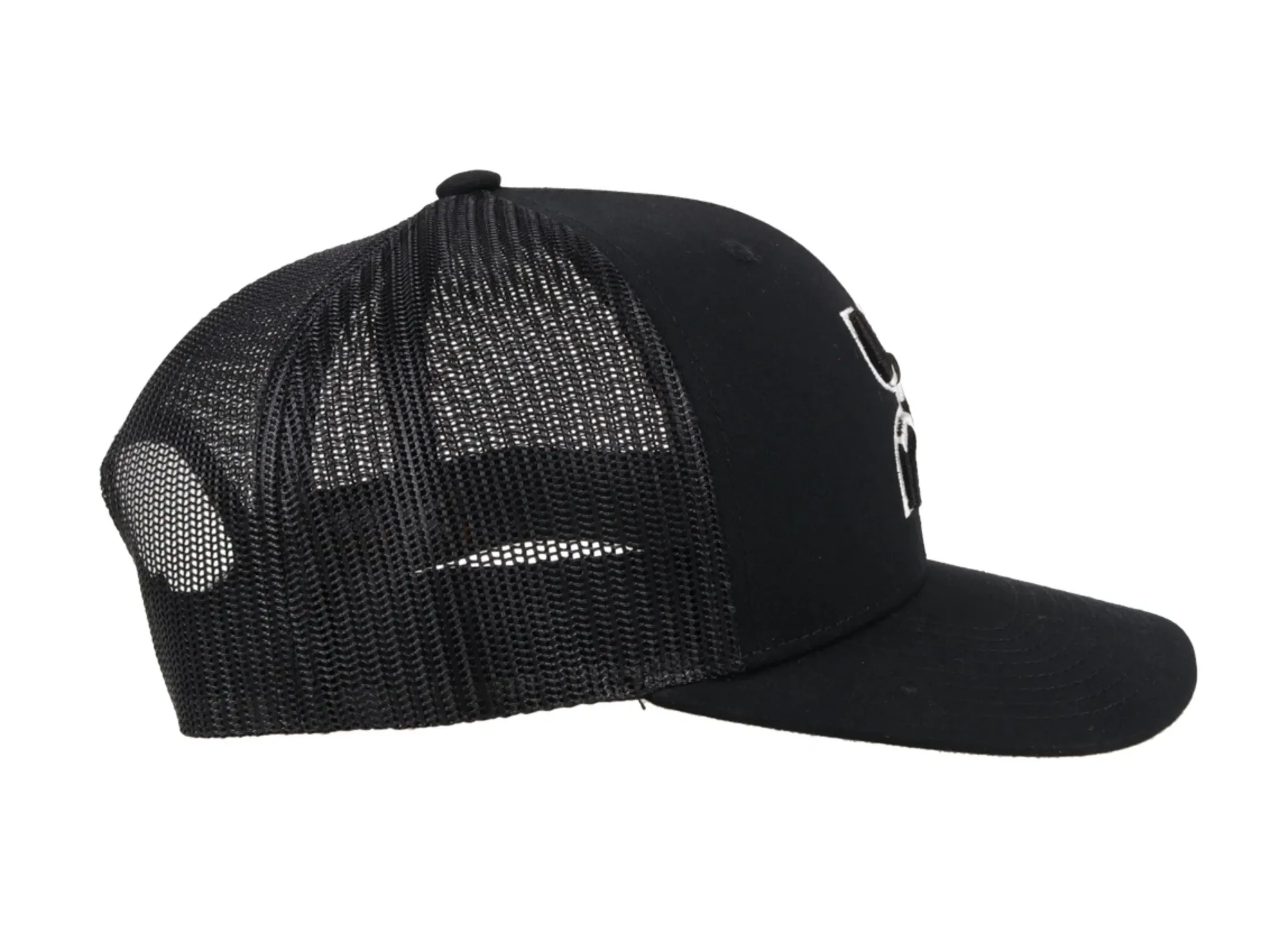 Hooey "Texican" Black Snapback Trucker Hat With Texas Flag - 2120T-BK