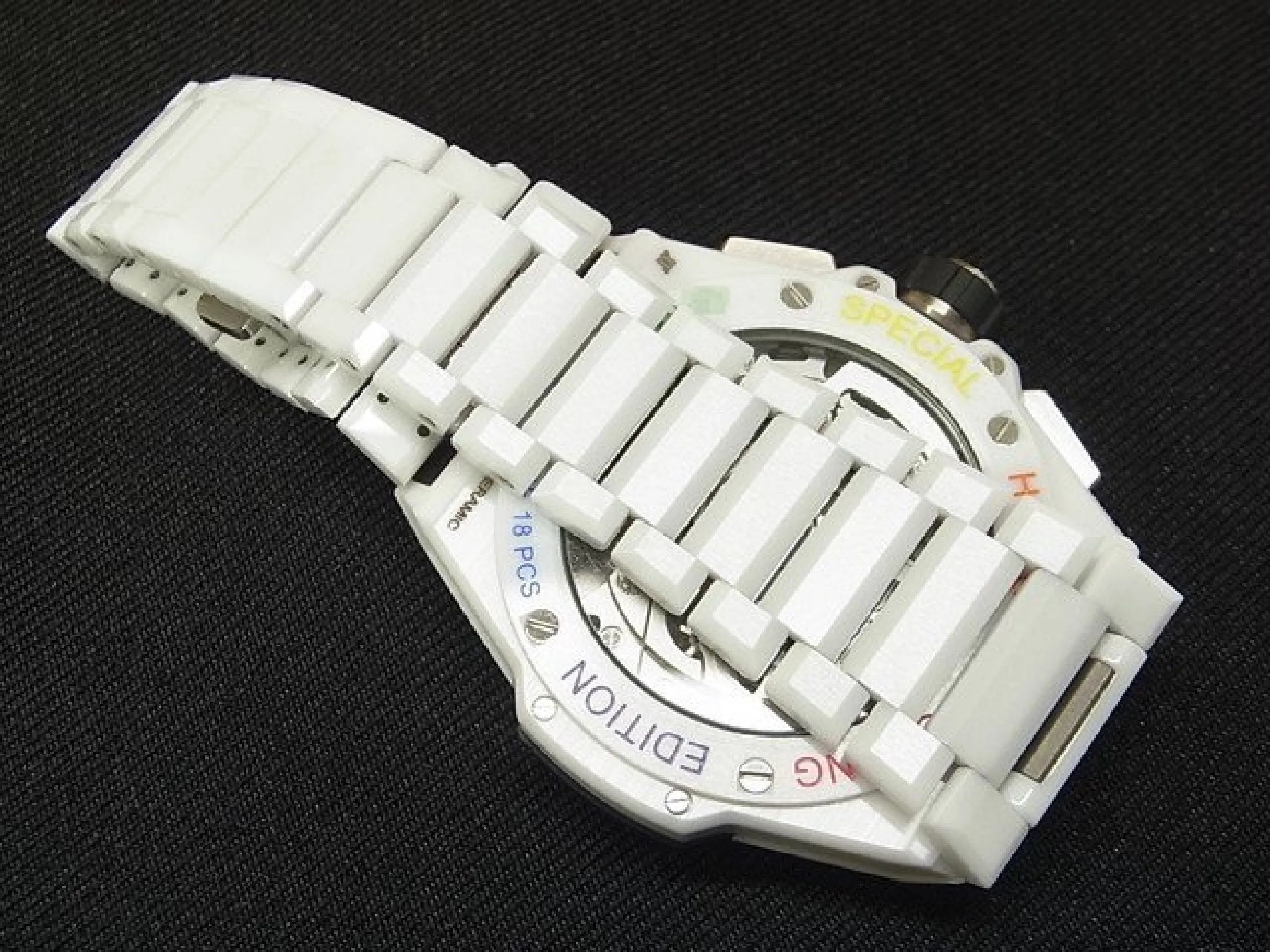 HUBLOT Big bang Integrated white ceramic Baguette Rainbow 451.HX.1120.HX.4099.YOS Mens 179343085