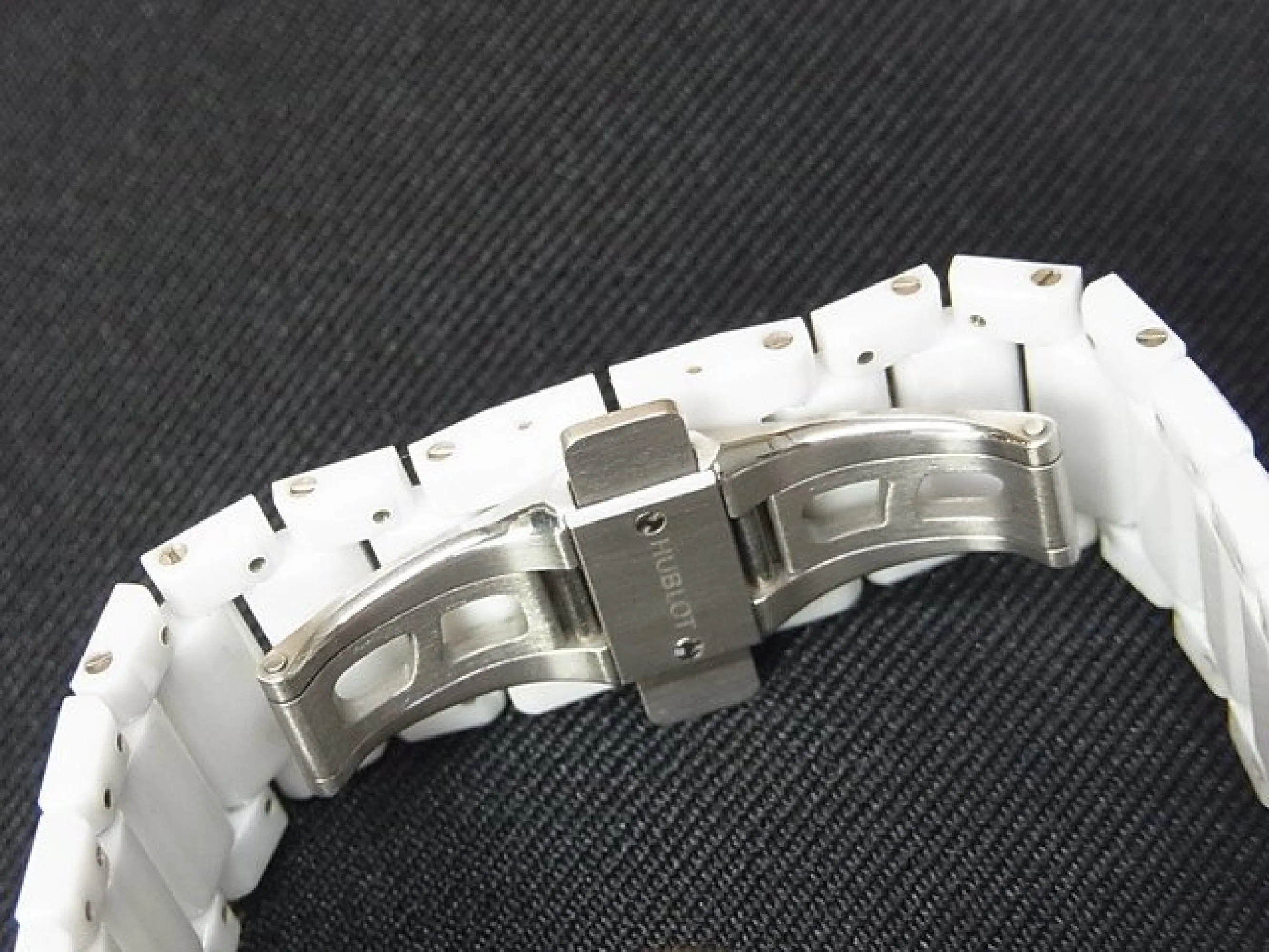 HUBLOT Big bang Integrated white ceramic Baguette Rainbow 451.HX.1120.HX.4099.YOS Mens 179343085