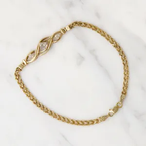 Hybrid Old European Cut Diamond & 14k Gold Bracelet