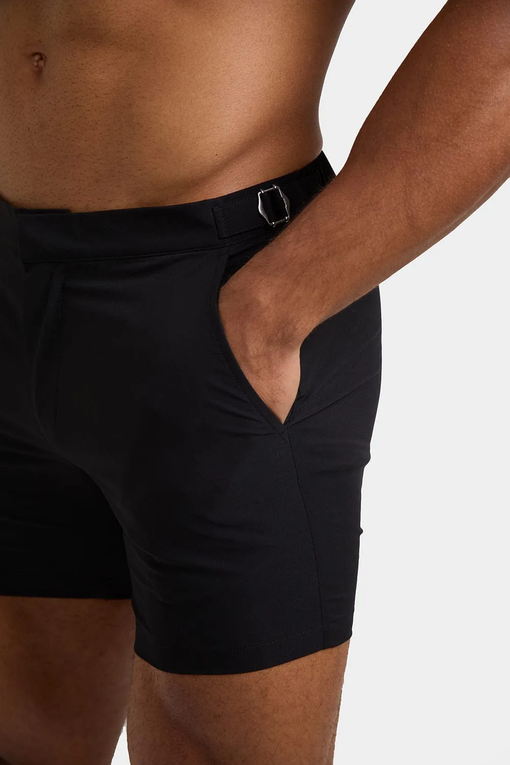 Hybrid Swim Shorts in Black