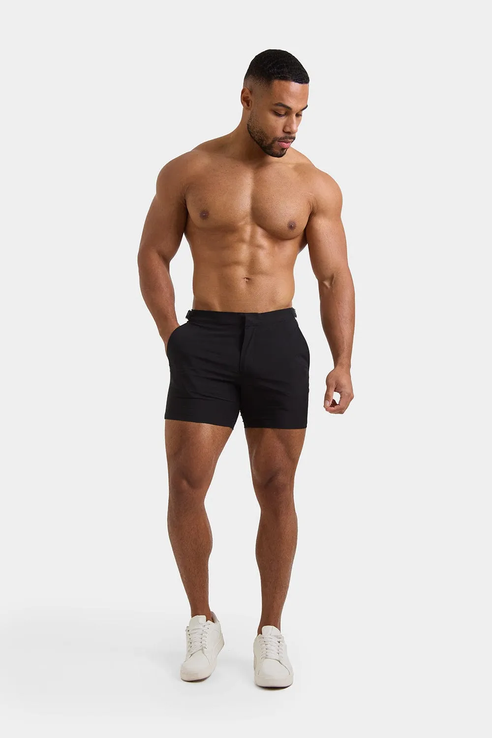 Hybrid Swim Shorts in Black