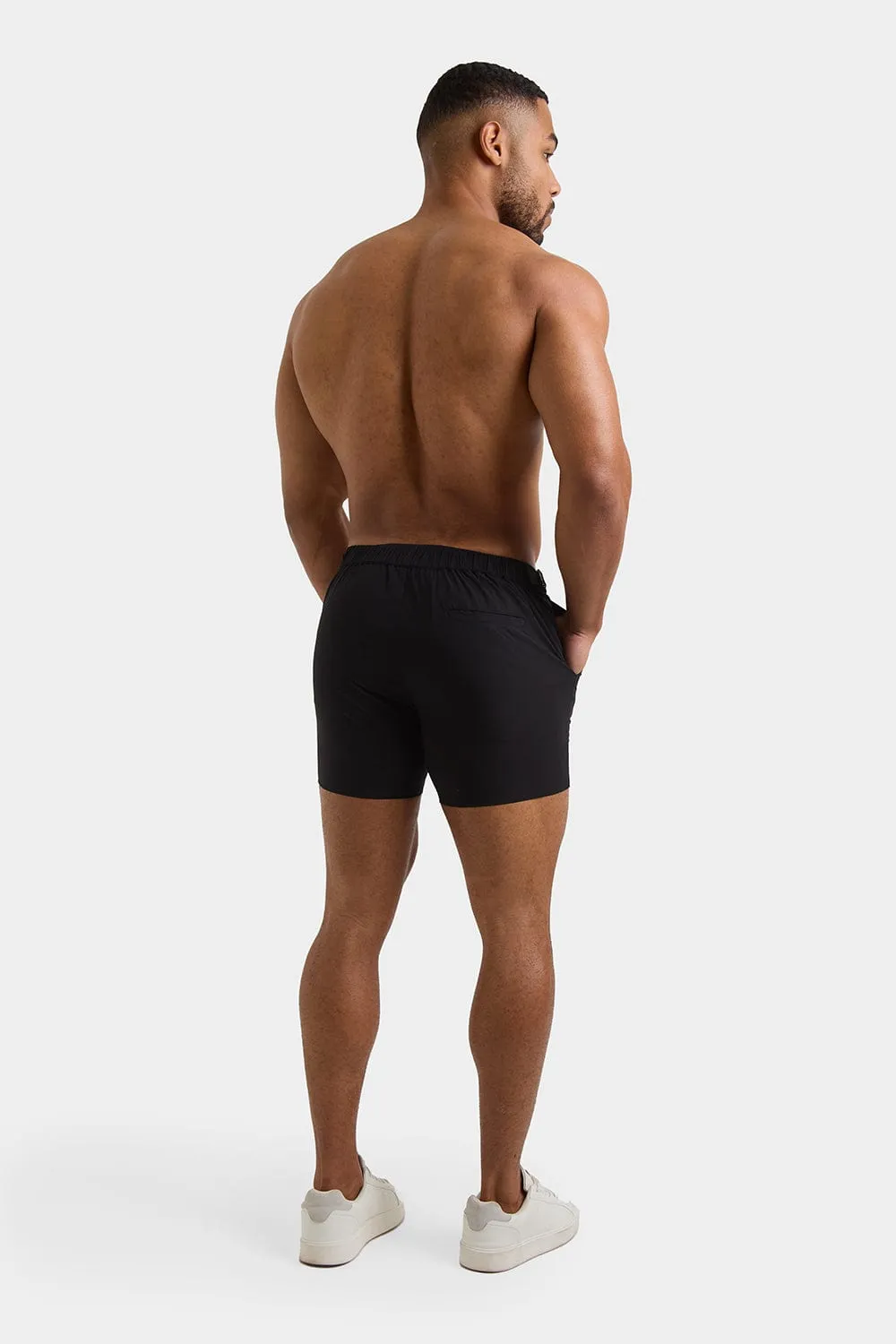 Hybrid Swim Shorts in Black
