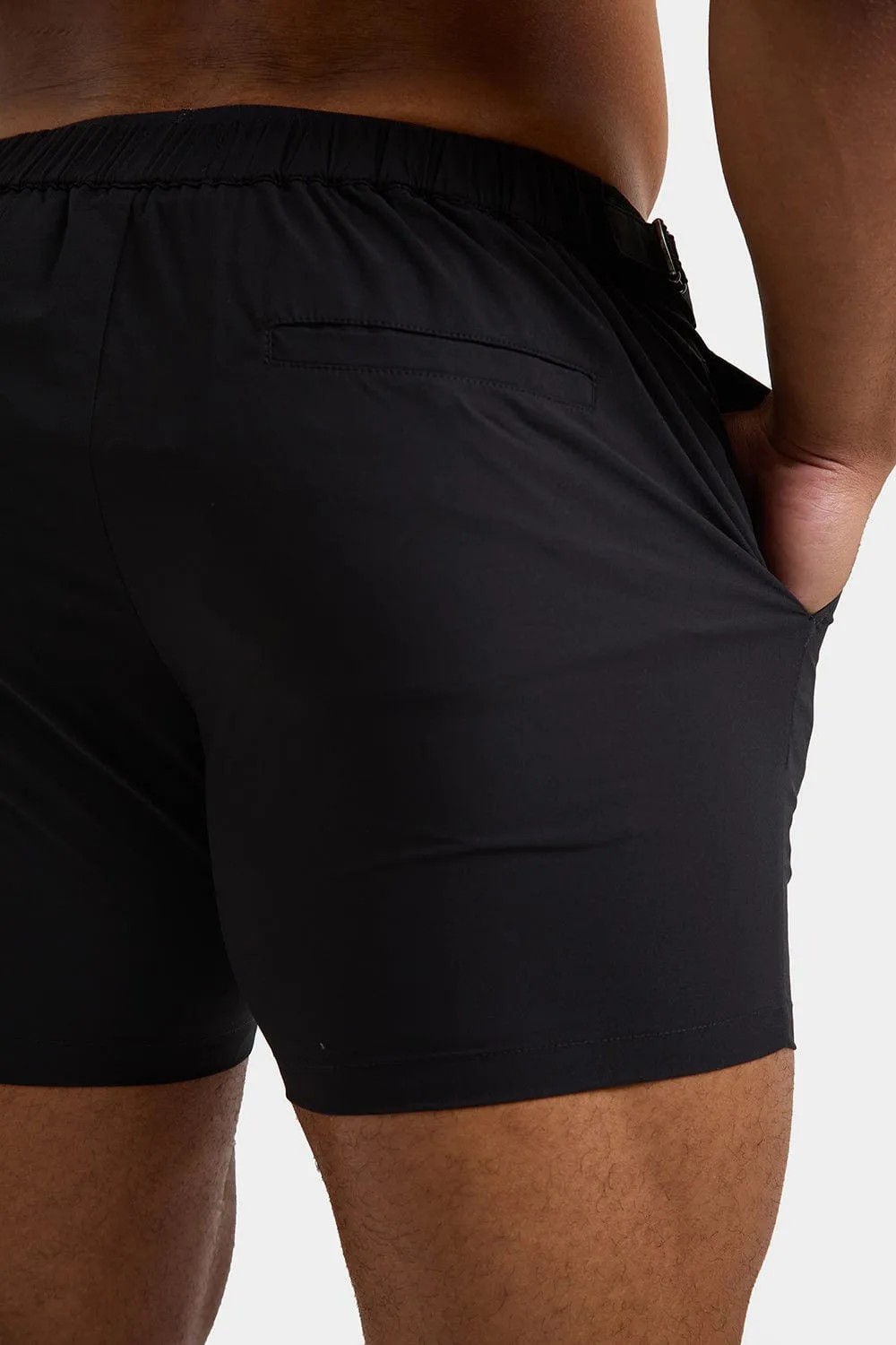 Hybrid Swim Shorts in Black