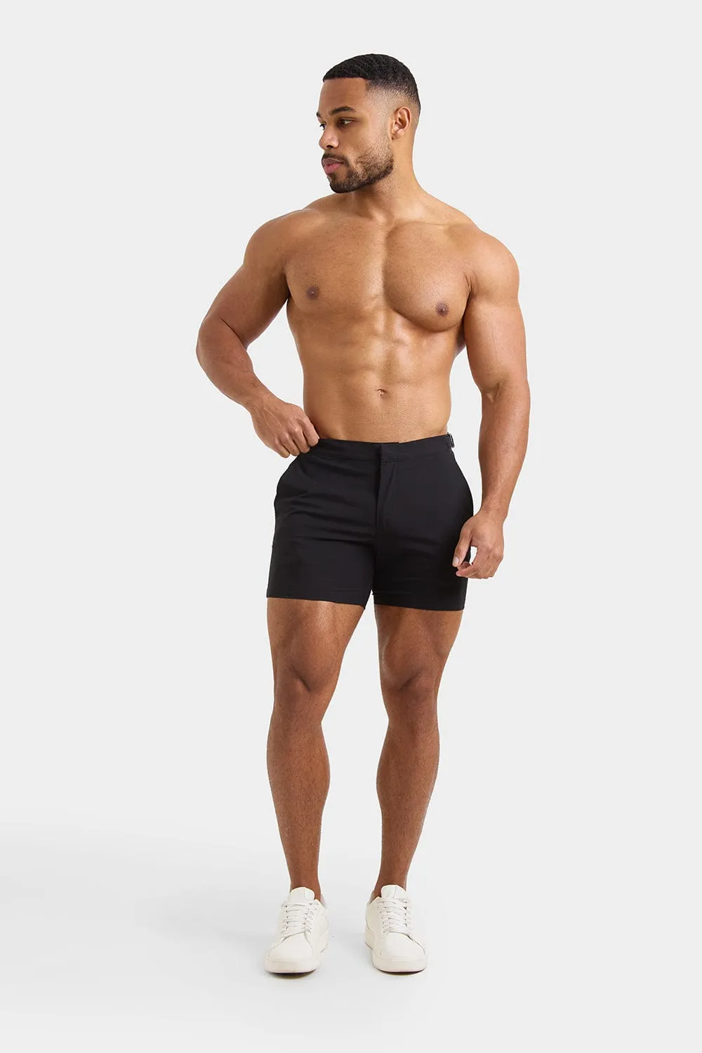 Hybrid Swim Shorts in Black