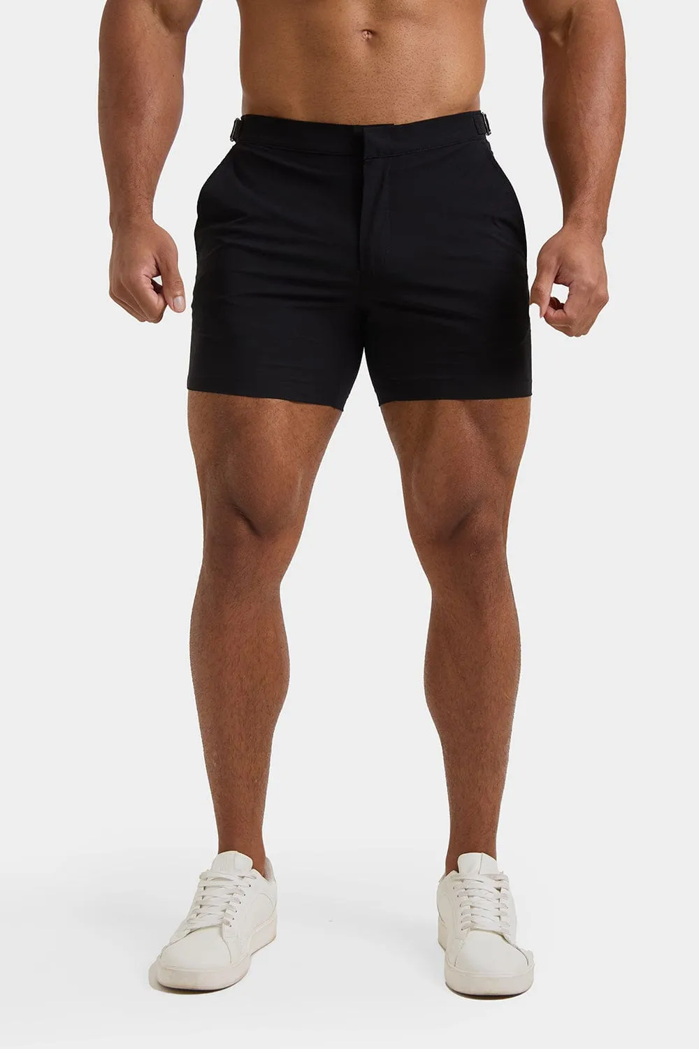 Hybrid Swim Shorts in Black