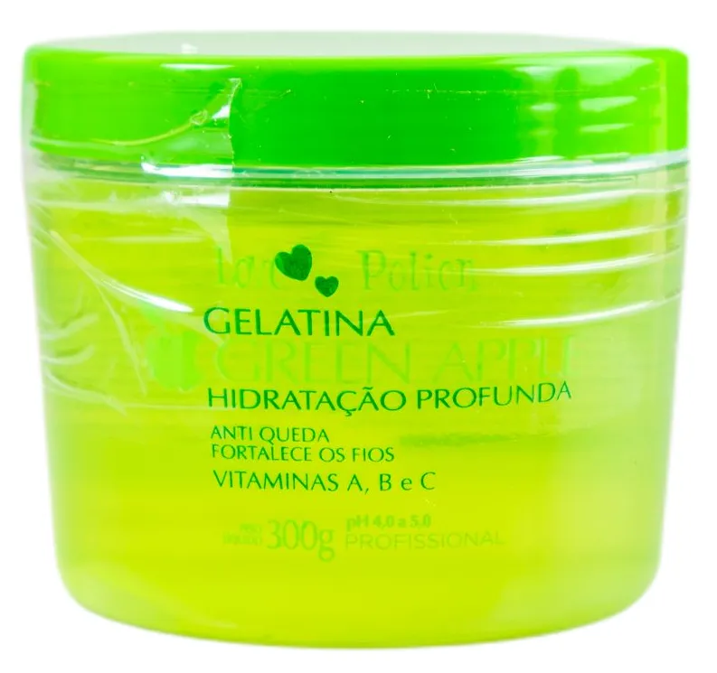 Hydrating Gelatine Green Apple Jelly Hair Treatment Mask 300g - Love Potion