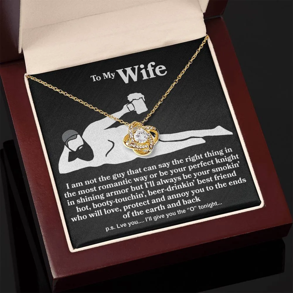 I Am Not The Guy - Love Knot Necklace