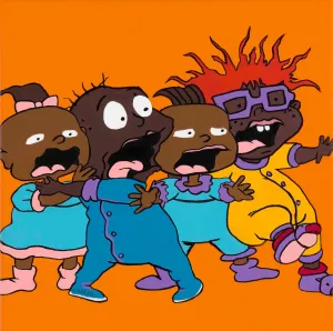 I Don't Know, Tommy - FOBP - Black Rugrats portrait art - Limited Edition Giclee Art Prints - Vakseen Art