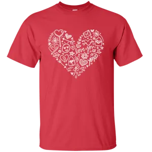 I Love You Happy Valentine's Day Big Wish Love Heart Friends Girlfriend Boyfriend Wife Husband Family Gift Unisex T-Shirt