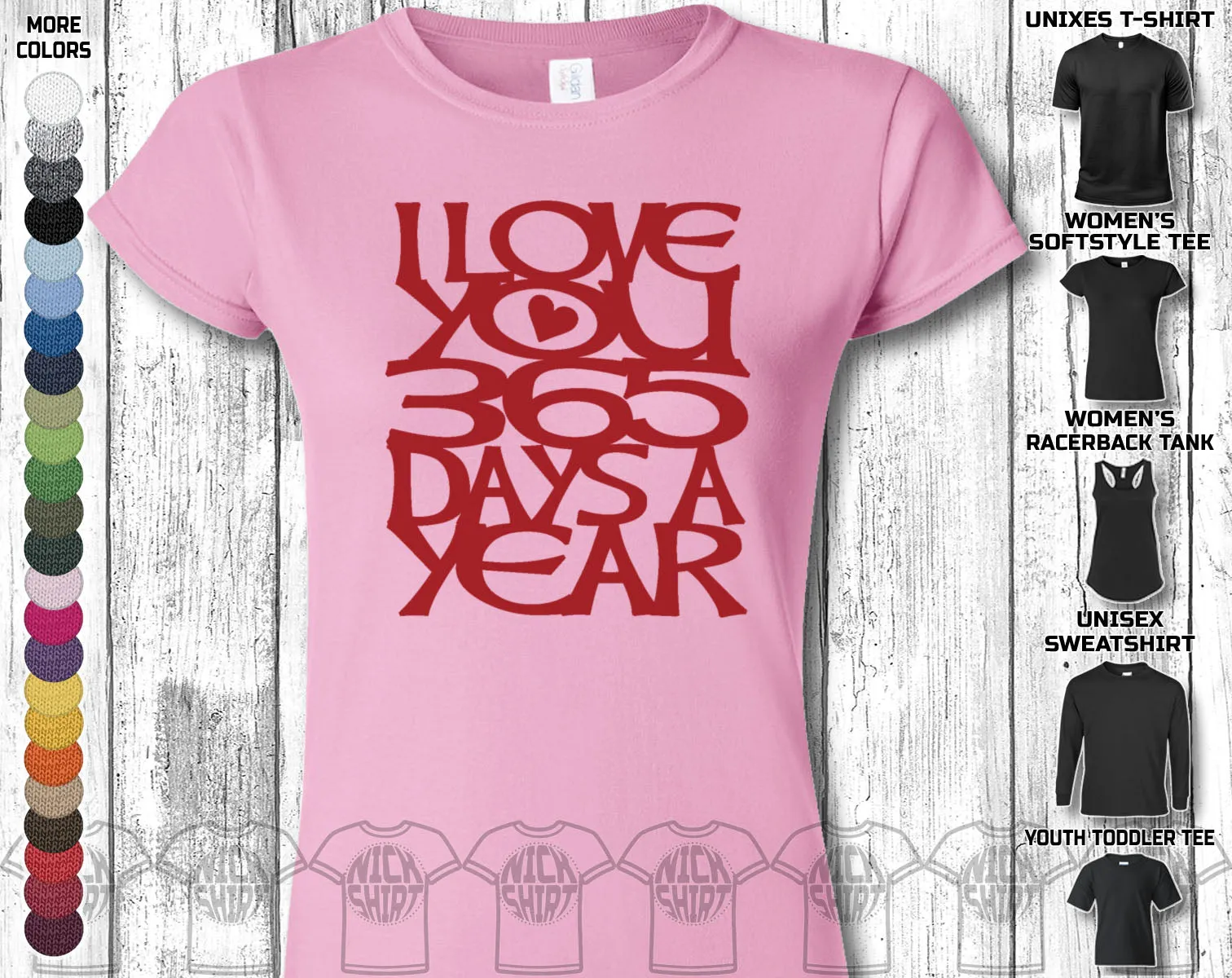 I Love You Happy Valentine's Day Big Wish Love Heart Friends Girlfriend Boyfriend Wife Husband Family Gift Unisex T-Shirt