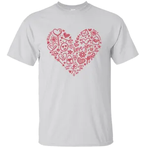 I Love You Happy Valentine's Day Big Wish Love Heart Friends Girlfriend Boyfriend Wife Husband Family Gift Unisex T-Shirt