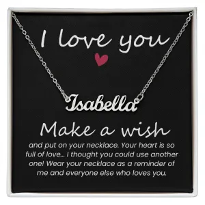 I love you