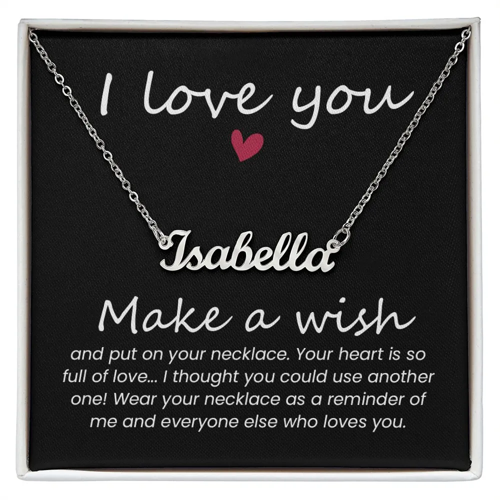 I love you