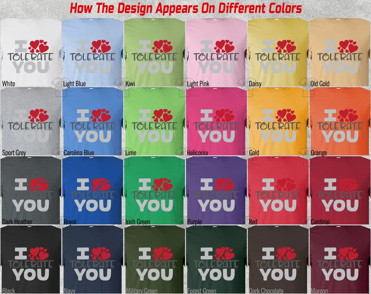I Tolerate You Happy Valentine's Day Heart Friends Girlfriend Boyfriend Wife Husband Family Gift Unisex T-Shirt