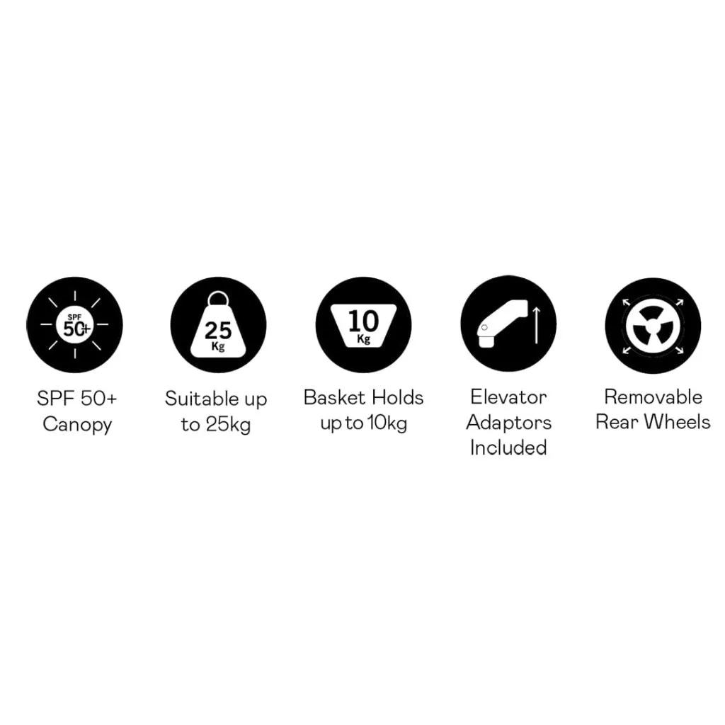 ICANDY Orange 4 Travel system with COCOON car seat - Jet (Black Edition)