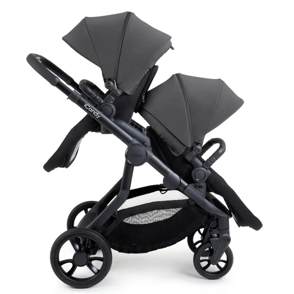 ICANDY Orange 4 Twin Complete Pushchair Bundle - Jet (Fossil)