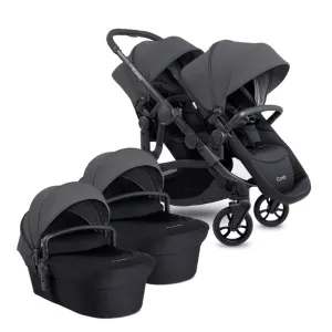 ICANDY Orange 4 Twin Complete Pushchair Bundle - Jet (Fossil)