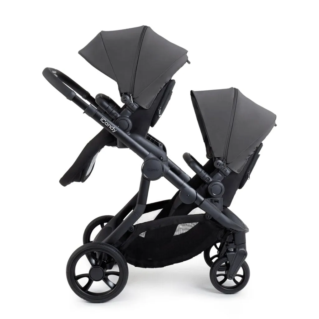 ICANDY Orange 4 Twin Complete Pushchair Bundle - Jet (Fossil)