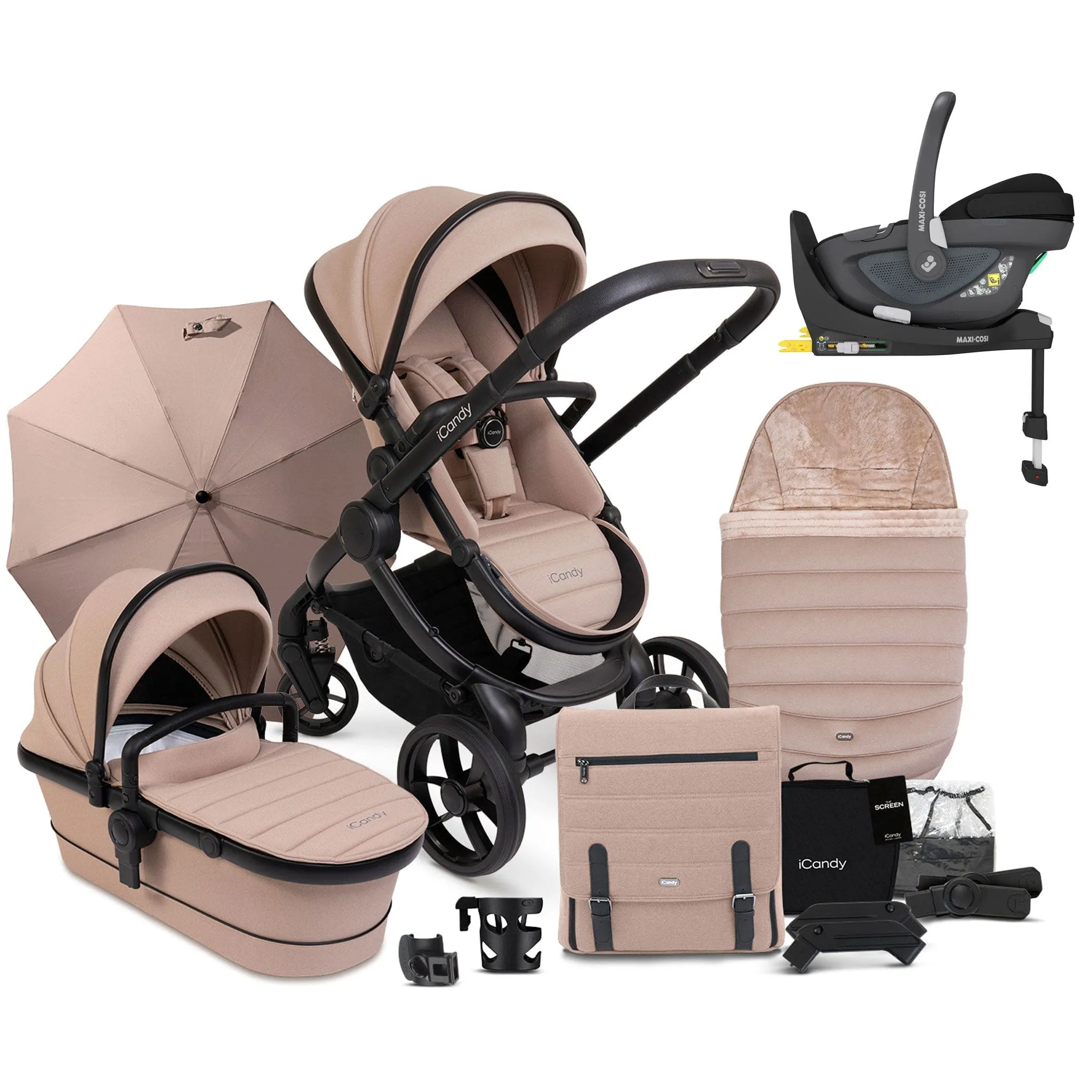 iCandy Peach 7 Complete Maxi-Cosi Bundle in Cookie