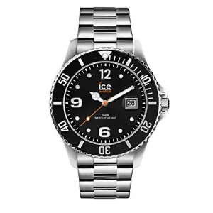 ICE Steel Black Silver Medium Men's Watch