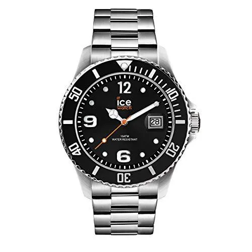 ICE Steel Black Silver Medium Men's Watch